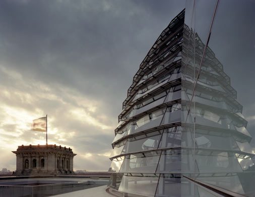 architectural photography dome of reichstag building berlin